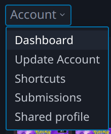 shared profile menu